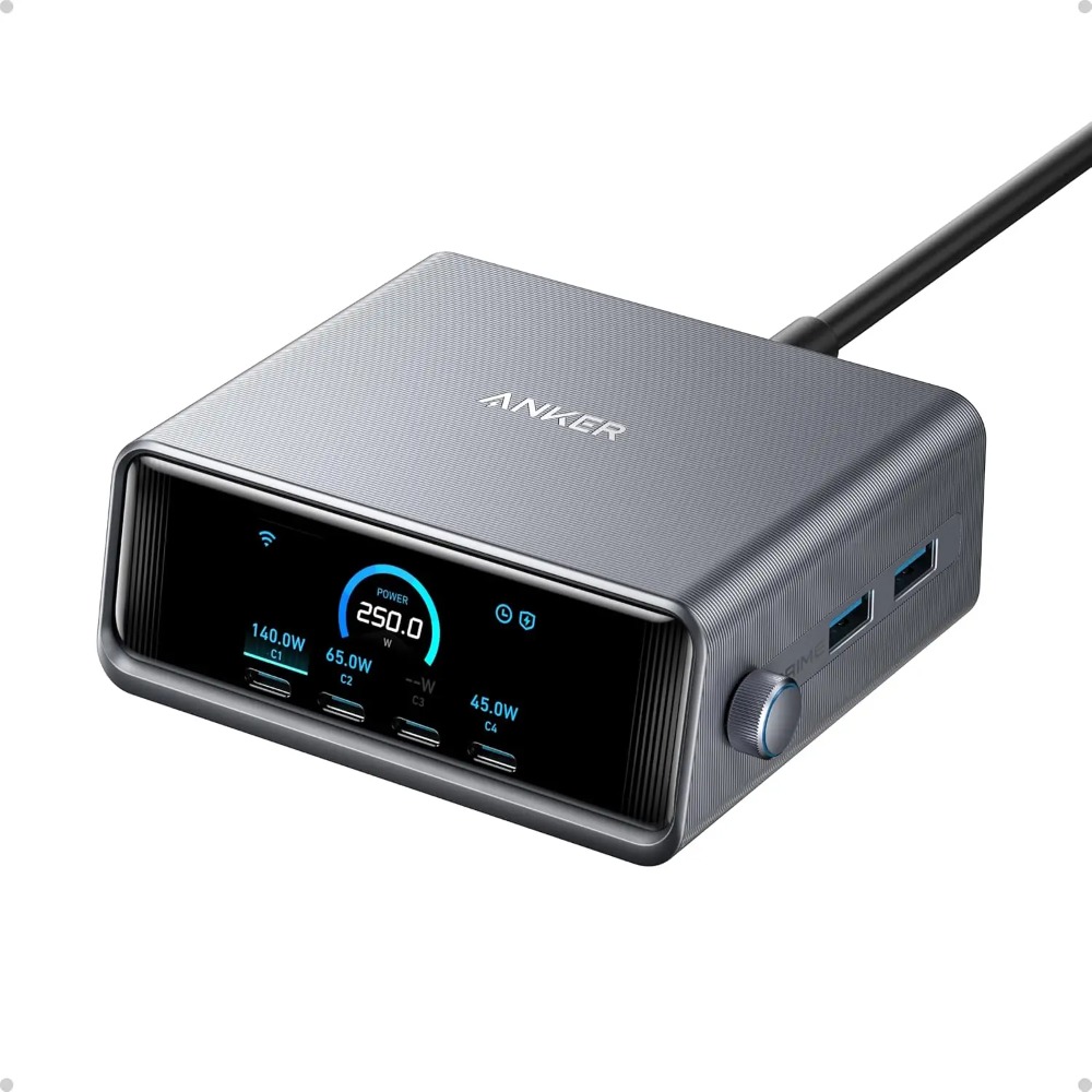 Power Strip Flat - Anker A2345 Prime 200W&250W GaN 6-Port