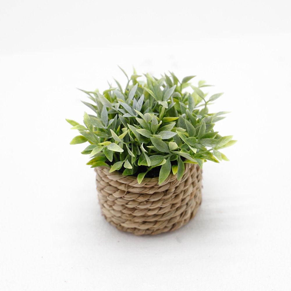 Plant Pot Small Desk - Small Faux Potted Plant Realistic Artificial