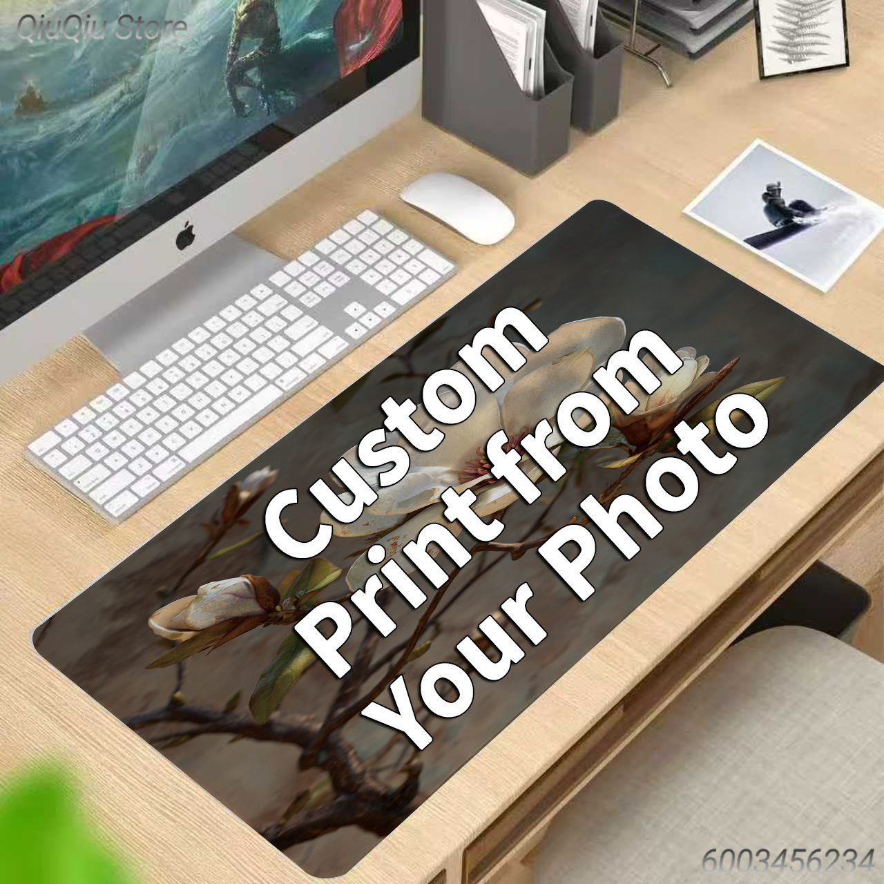 Rubber Mat Desk - Elegant European Style Custom Mouse Pad,