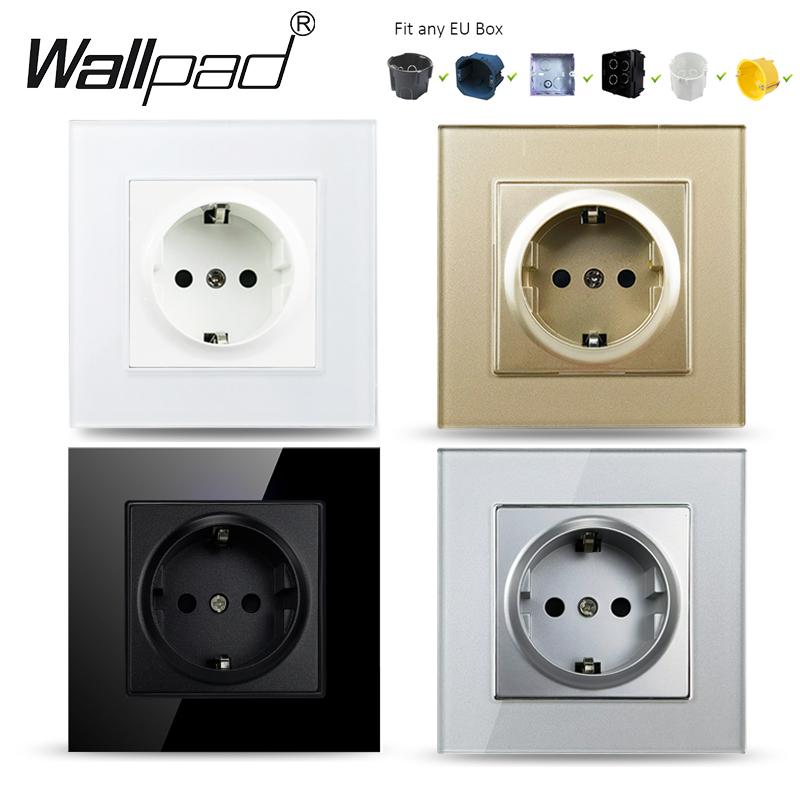 Power Strip Flat - Wallpad 16A EU Socket White /