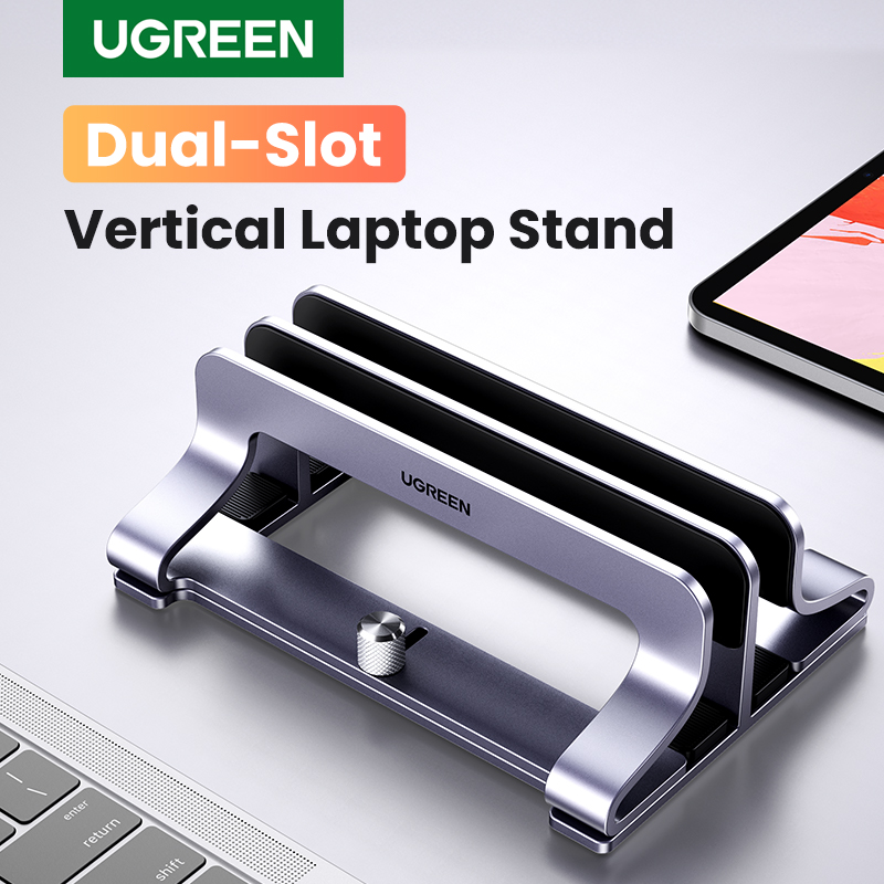Vertical Laptop Stand - UGREEN Vertical Laptop Stand Holder Foldable