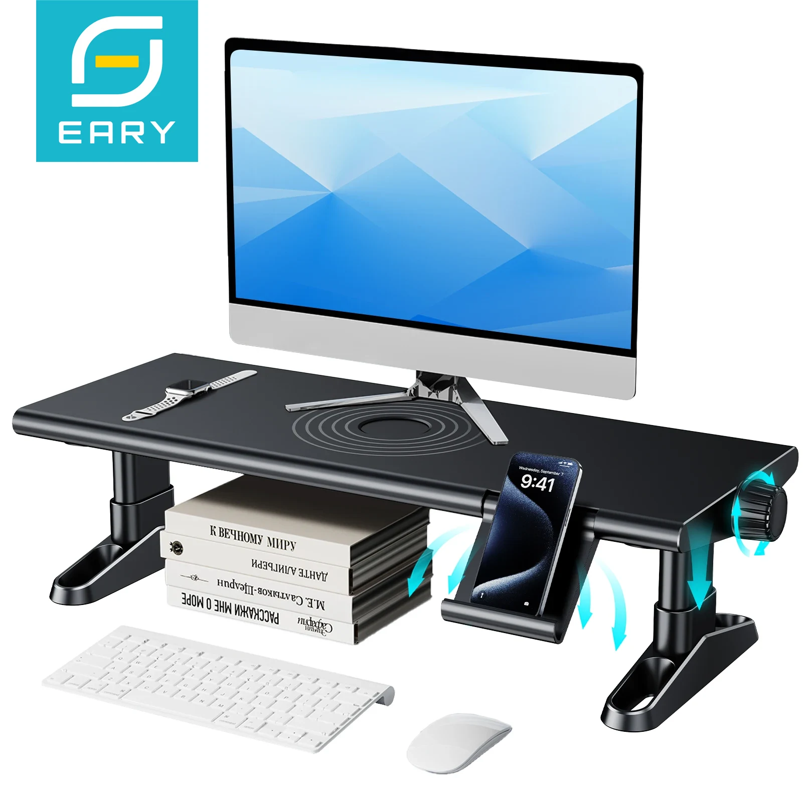 Desk Setup Computer - Eary Computer Monitor Stand Riser for