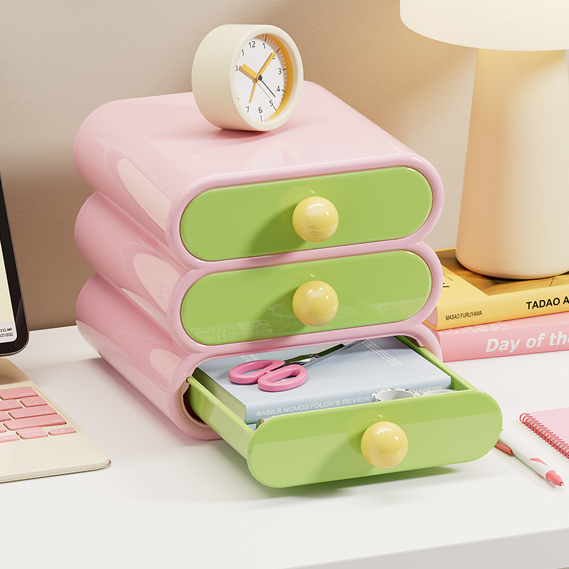 Desk Setup Shelves - Uforu Dopamine Desk Organizer, 3-Tier Drawer