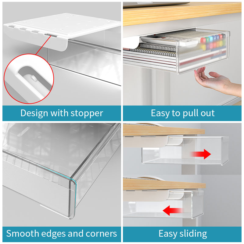 Under Desk Hidden Drawer Syste - Desk Setup Study recension och pris