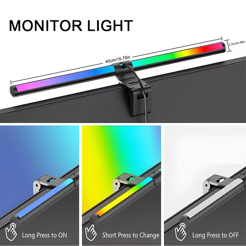 LED Monitor Light Bar 30cm 40c - Desk Setup Study recension och pris