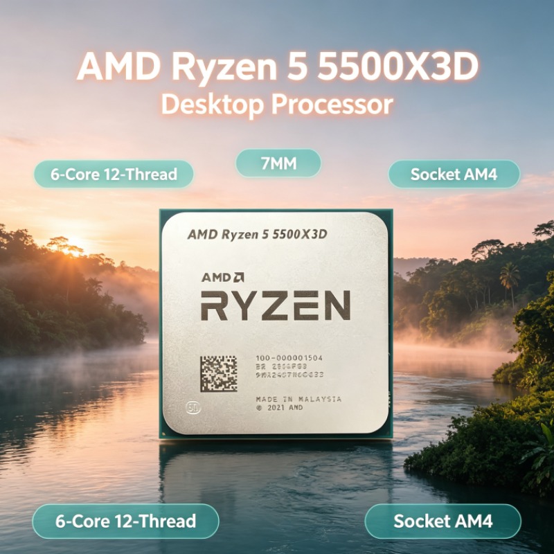 AMD Ryzen 5 5500X3D Gaming CPU - Amd Cpu Ryzen 5 recension och pris