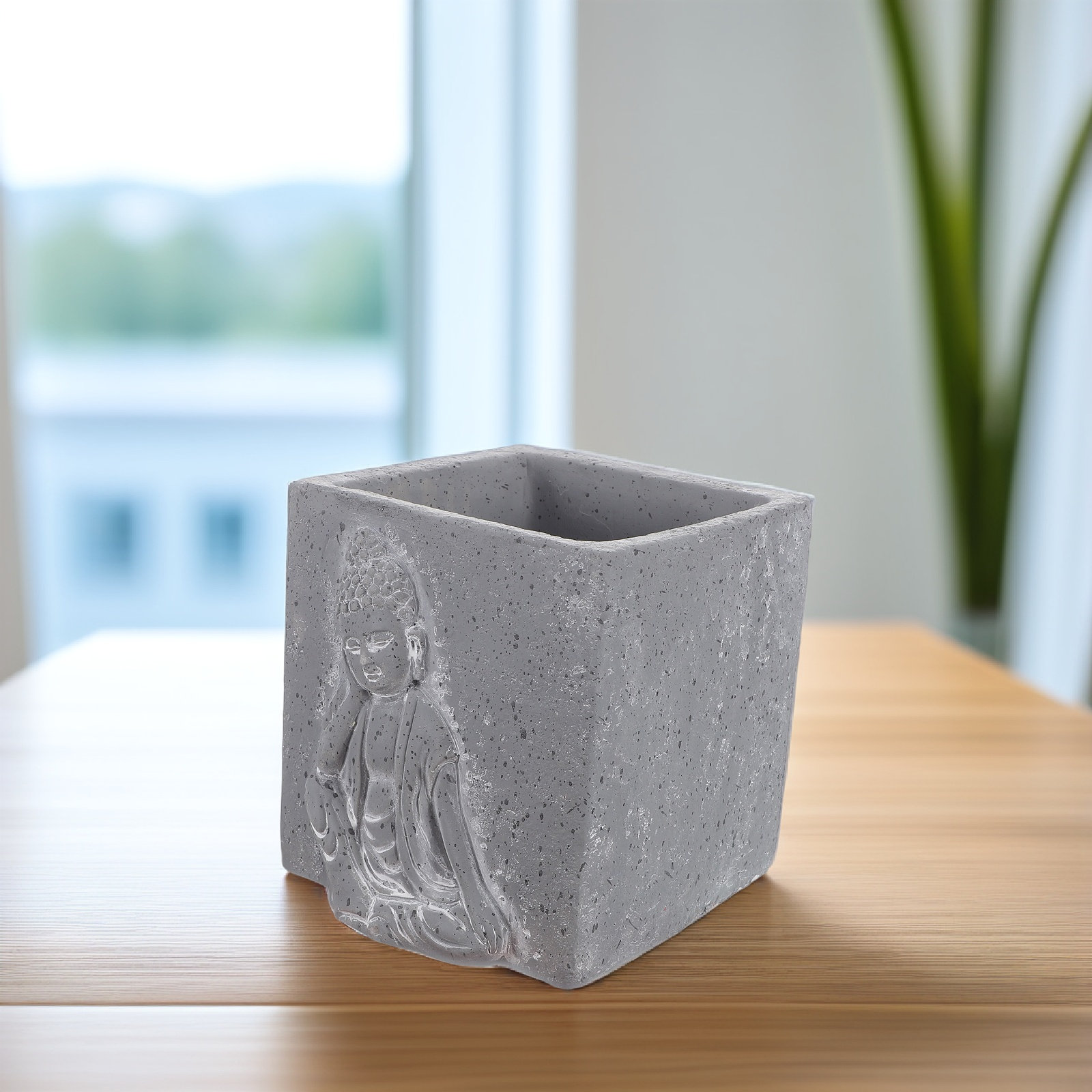 Creative Cement Buddha Pattern - Plant Pot Small Desk recension och pris