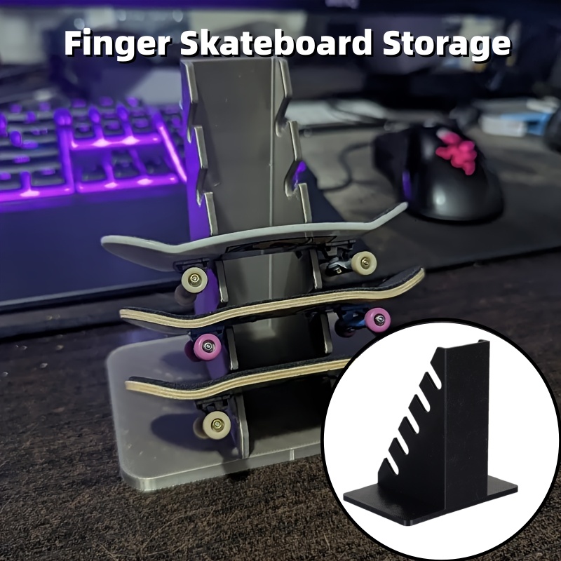 1PCS Finger Skateboard Display - Desk Setup Shelves recension och pris