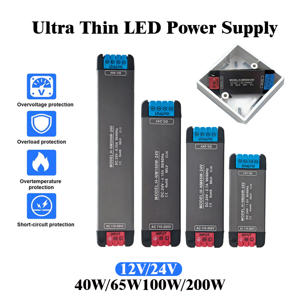 DC24V 200W 100W 65W 40W  Ultra - Power Strip Flat recension och pris