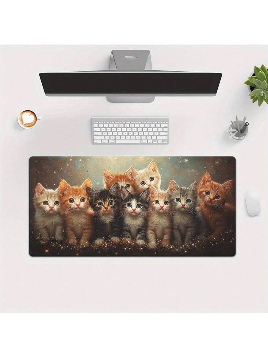 Cute Kitten Gaming Mouse Pad D - Desk Setup Laptop And Pc recension och pris