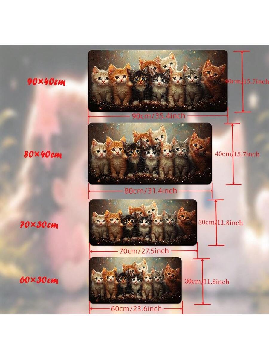 Cute Kitten Gaming Mouse Pad D - Desk Setup Laptop And Pc recension och pris
