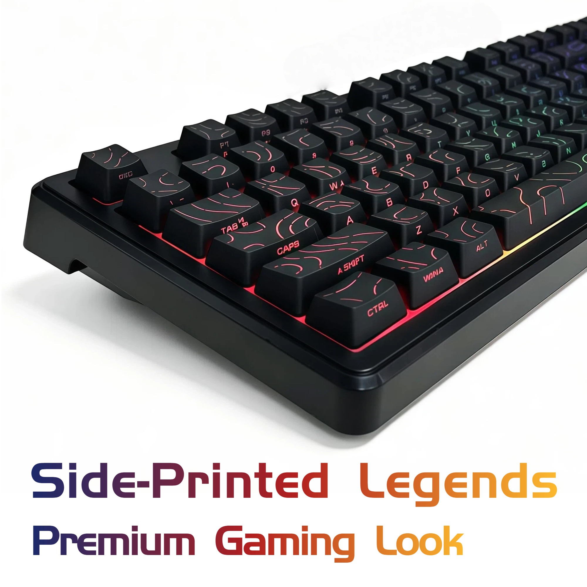 87 Key Compact Wired Keyboard  - Desk Setup Laptop And Pc recension och pris