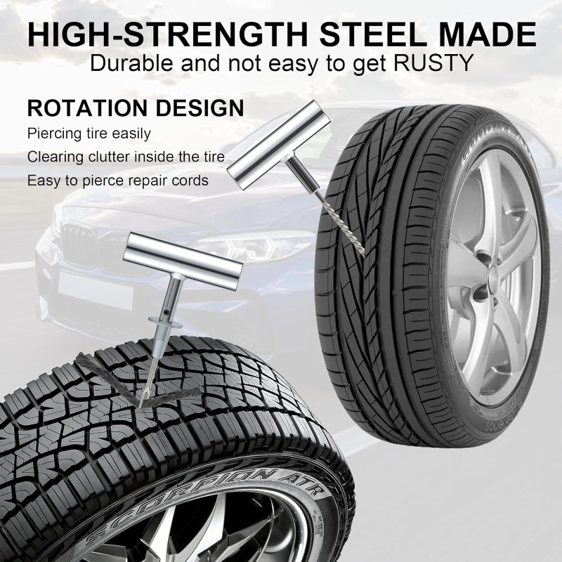 1Set Tire Repair Kit with Plug - Power Strip Flat recension och pris
