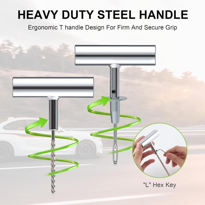 1Set Tire Repair Kit with Plug - Power Strip Flat recension och pris
