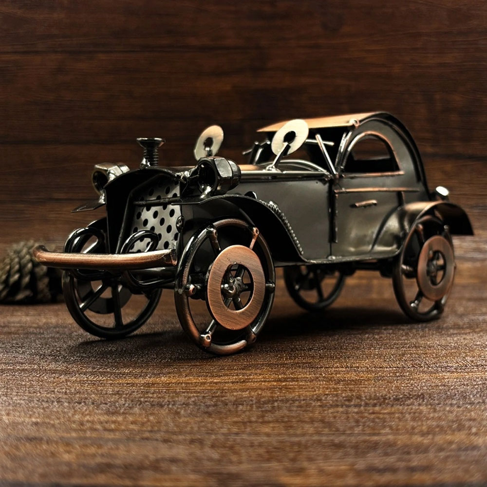 Antique Iron Car Model Ornamen - Desk Setup Retro recension och pris