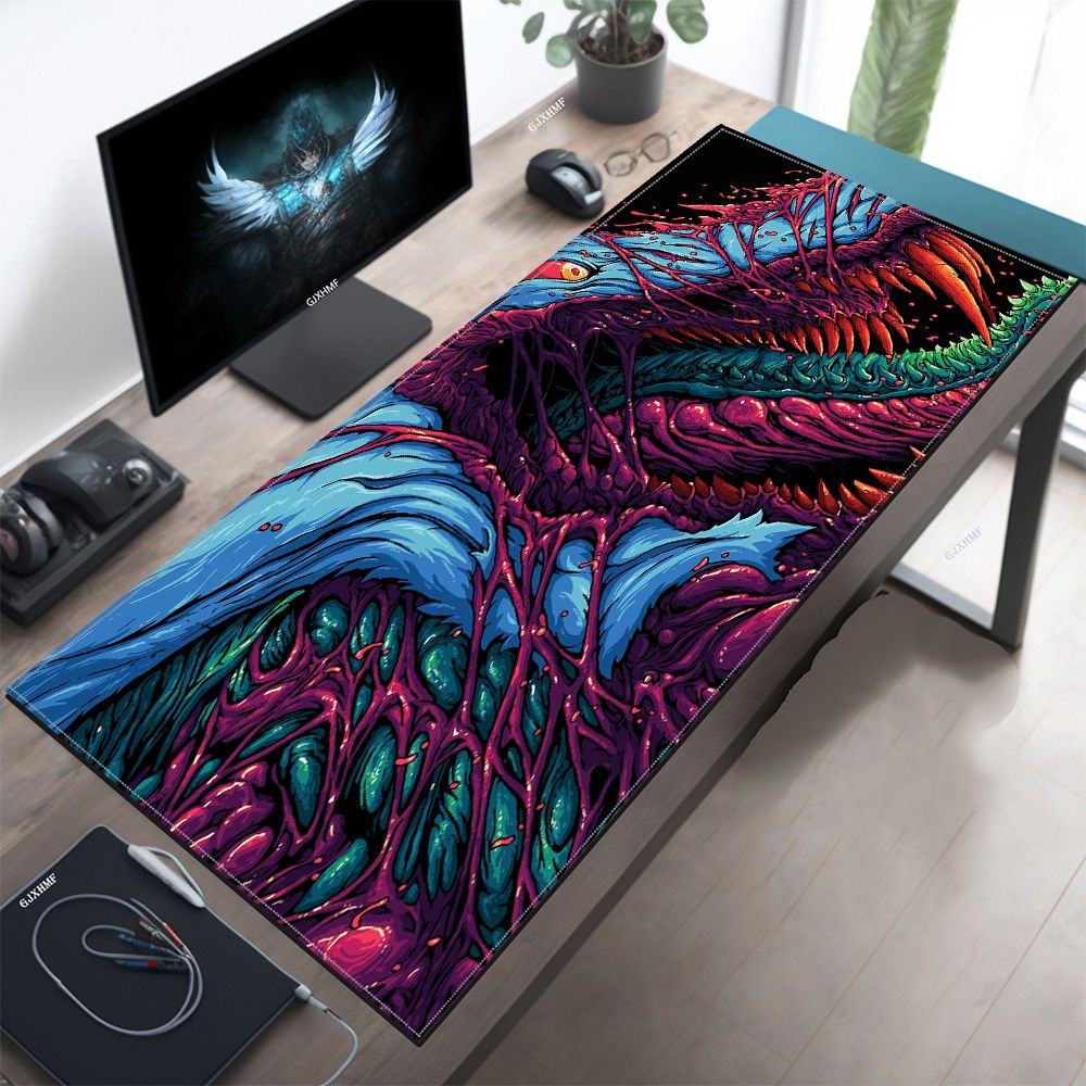Japan Red Mouse Pad Neon Gore  - Desk Setup Red recension och pris