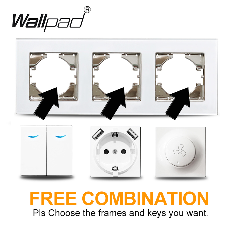 Wallpad 16A EU Socket White /  - Power Strip Flat recension och pris