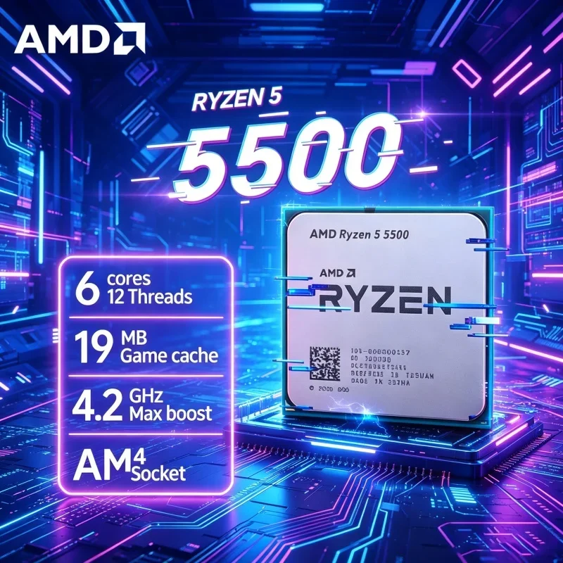 AMD Ryzen 5 5500 Entry Level Z - Amd Cpu Ryzen 5 recension och pris