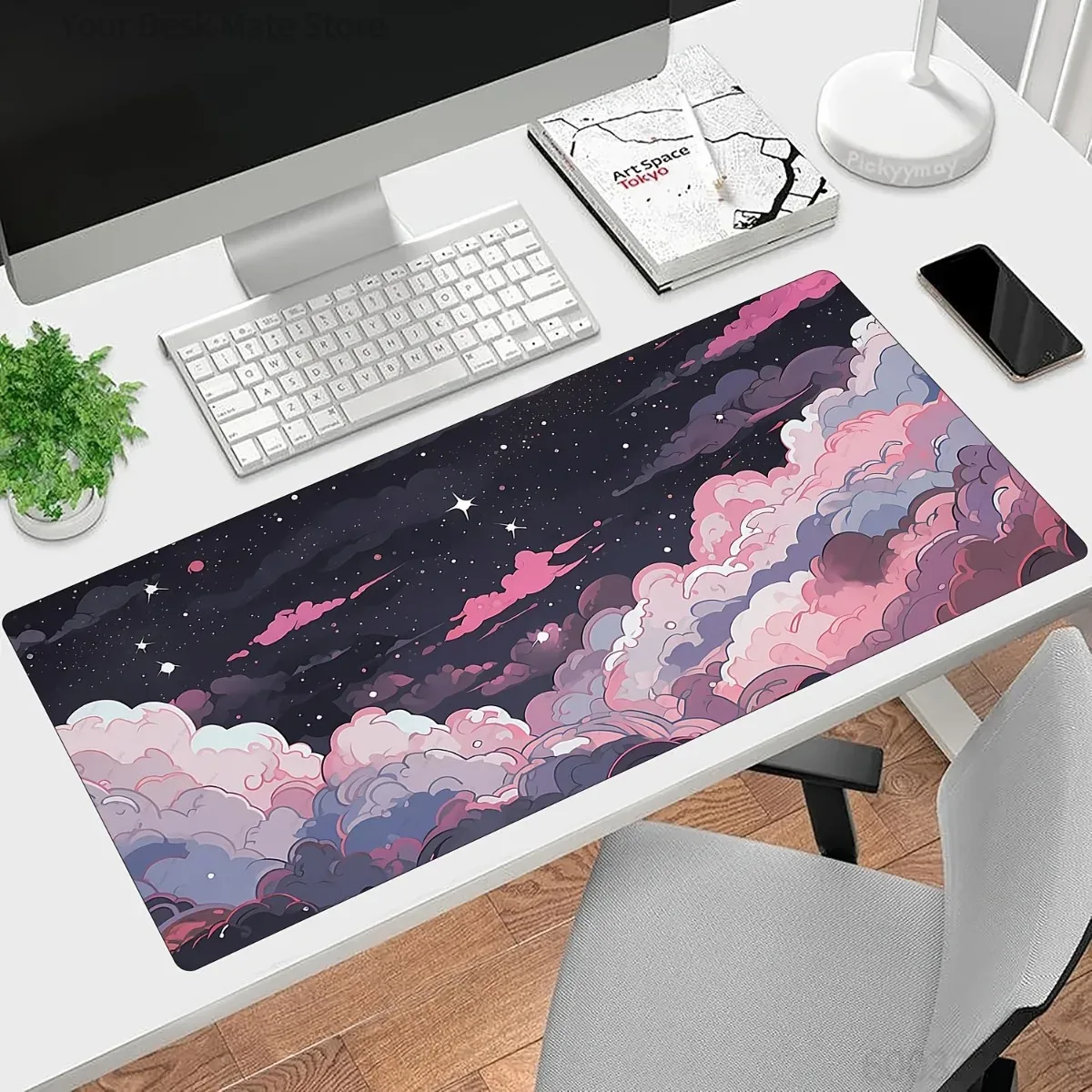 Cute Pink Purple Anime Rubber  - Desk Setup Laptop And Pc recension och pris