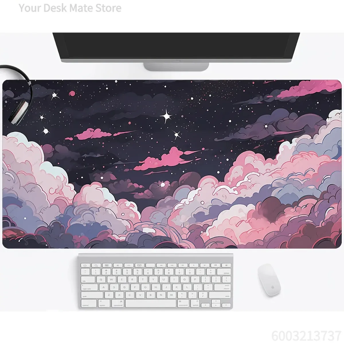Cute Pink Purple Anime Rubber  - Desk Setup Laptop And Pc recension och pris