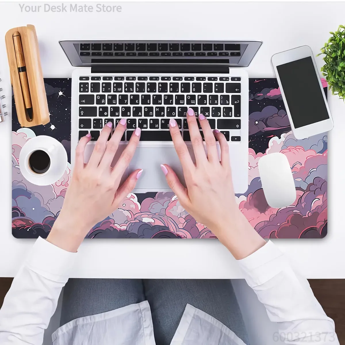 Cute Pink Purple Anime Rubber  - Desk Setup Laptop And Pc recension och pris