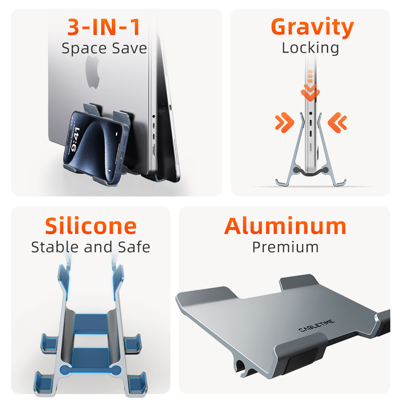 CABLETIME Vertical Laptop Stan - Vertical Laptop Stand recension och pris