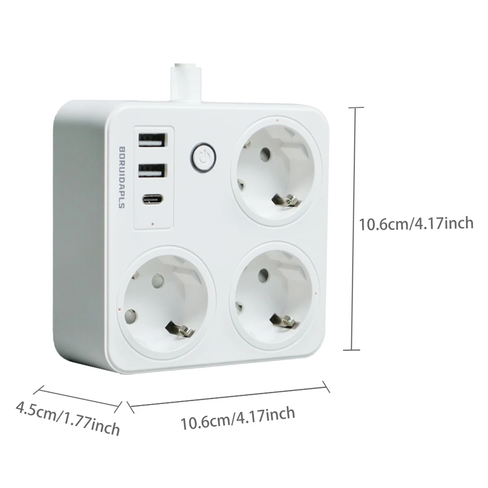 BORUIDAPLS ZigBee EU Smart Pow - Power Strip Flat recension och pris