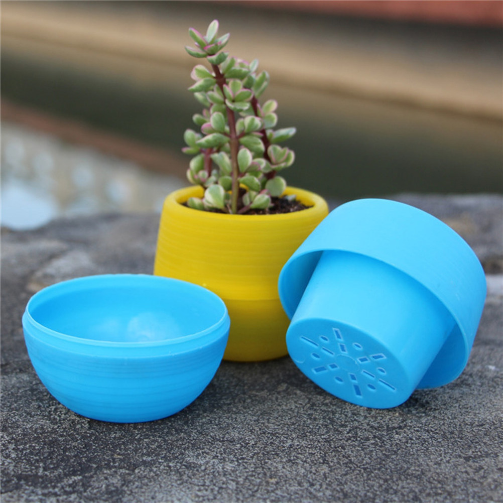 Mini Resin Succulent Pots Roun - Plant Pot Small Desk recension och pris