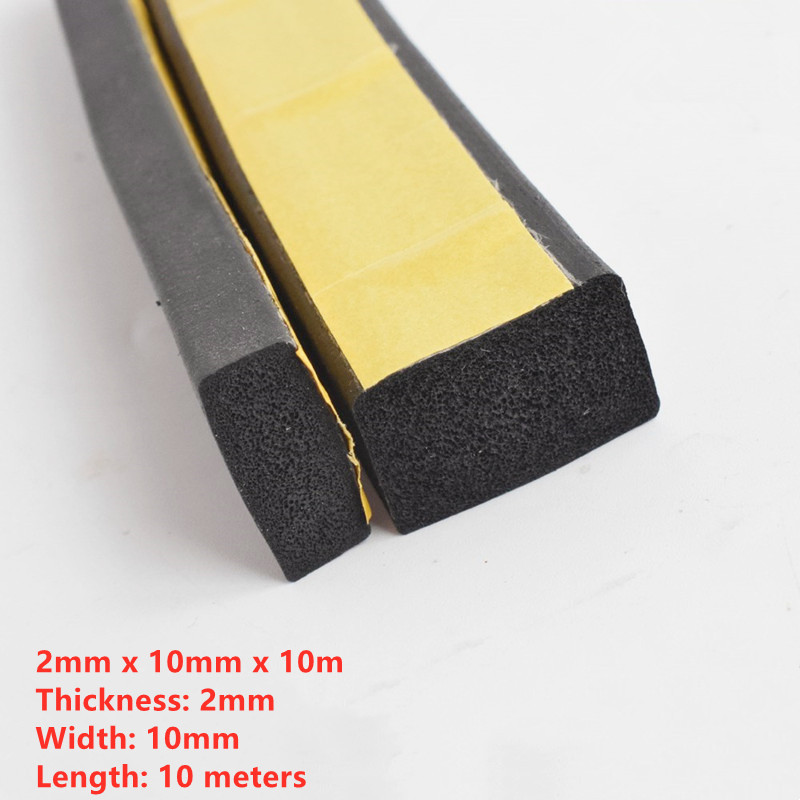 10m Flat Foam Sealing Strip St - Power Strip Flat recension och pris