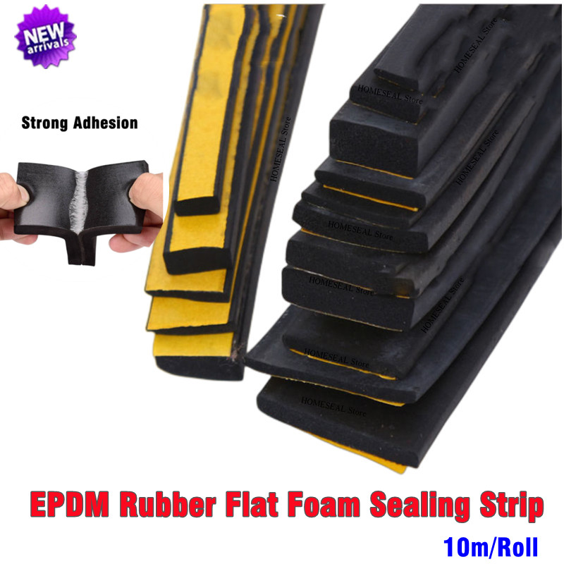 10m Flat Foam Sealing Strip St - Power Strip Flat recension och pris