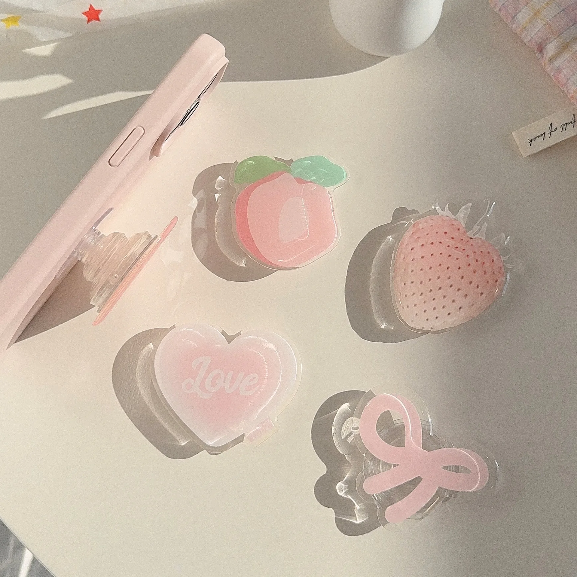 Ins Korea Girly Phone Stand Cu - Desk Setup Apple recension och pris