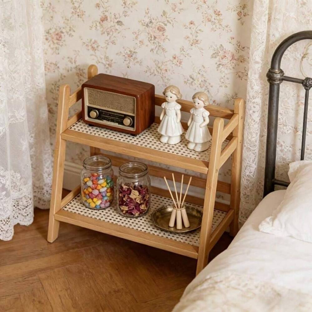 2-Tier Bamboo Countertop Stora - Desk Setup Shelves recension och pris