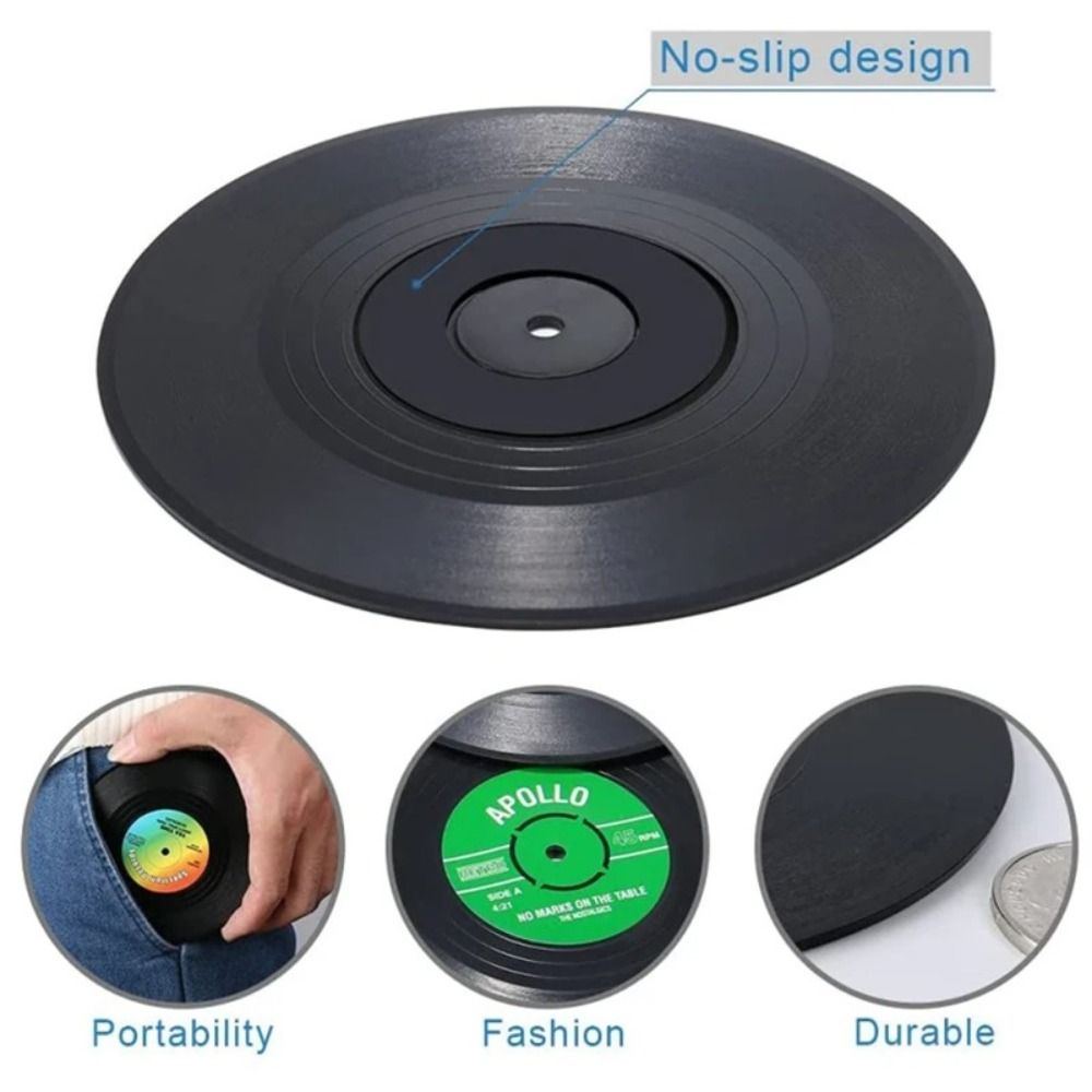 2/4/6PCS Retro Vinyl Record Cu - Desk Setup Retro recension och pris