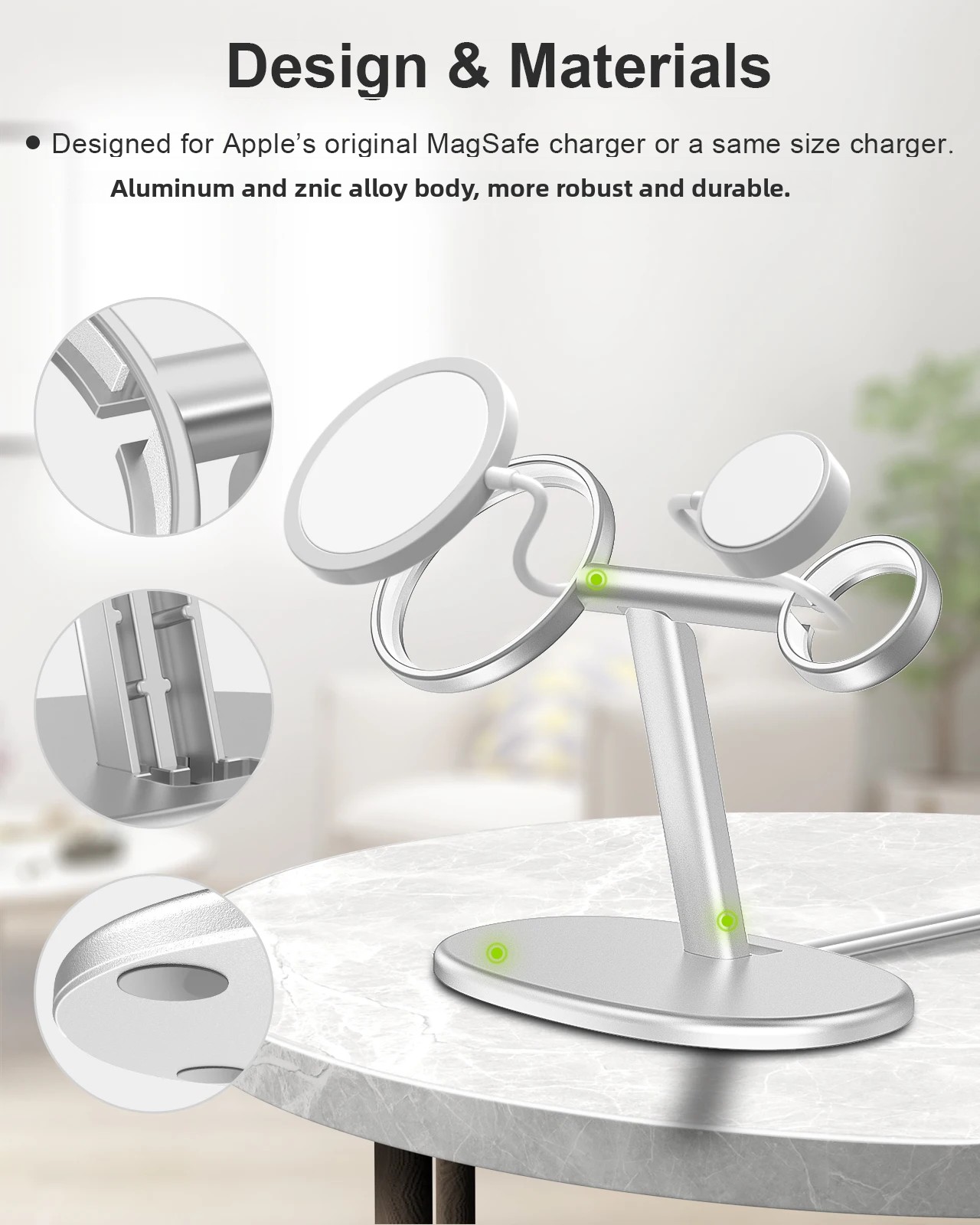 EWA 2-in-1 Desktop Phone Stand - Desk Setup Apple recension och pris