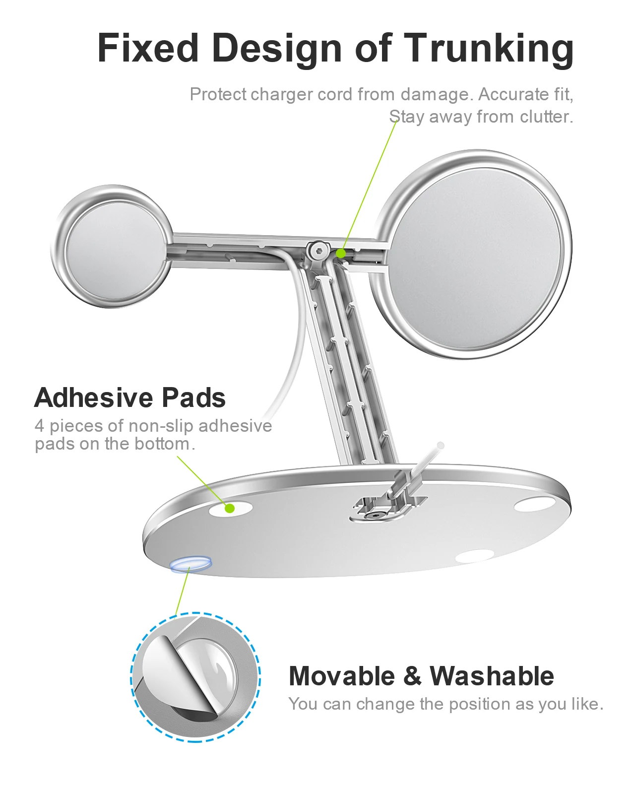 EWA 2-in-1 Desktop Phone Stand - Desk Setup Apple recension och pris