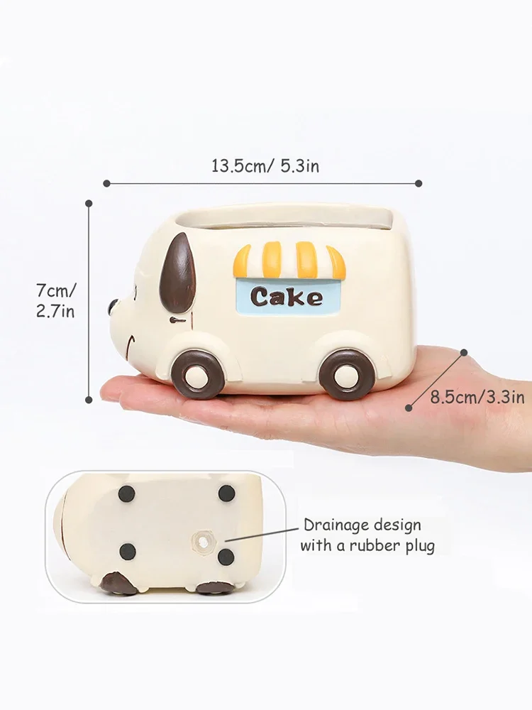 Food Truck Animal Small Plant  - Plant Pot Small Desk recension och pris