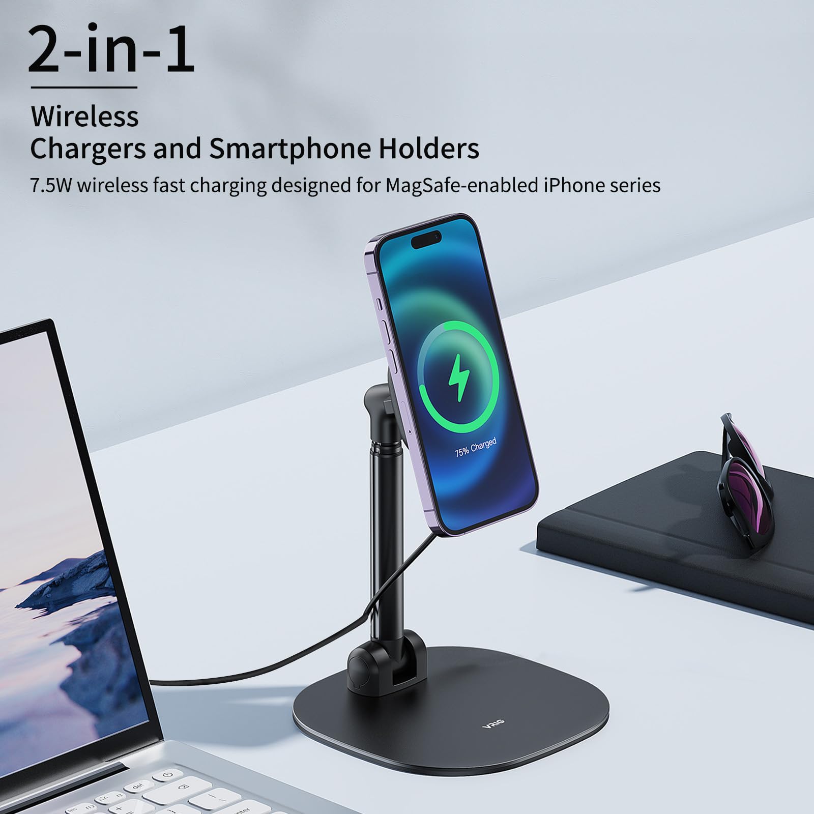 UURig VRig Desk Wireless Charg - Desk Setup Apple recension och pris