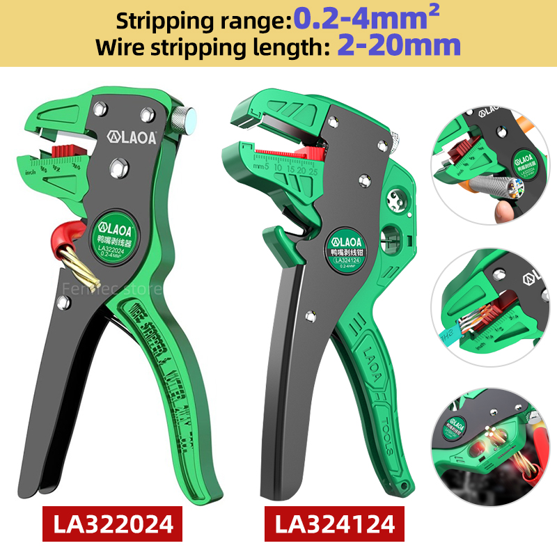LAOA Wire Stripper Tools Cable - Power Strip Flat recension och pris