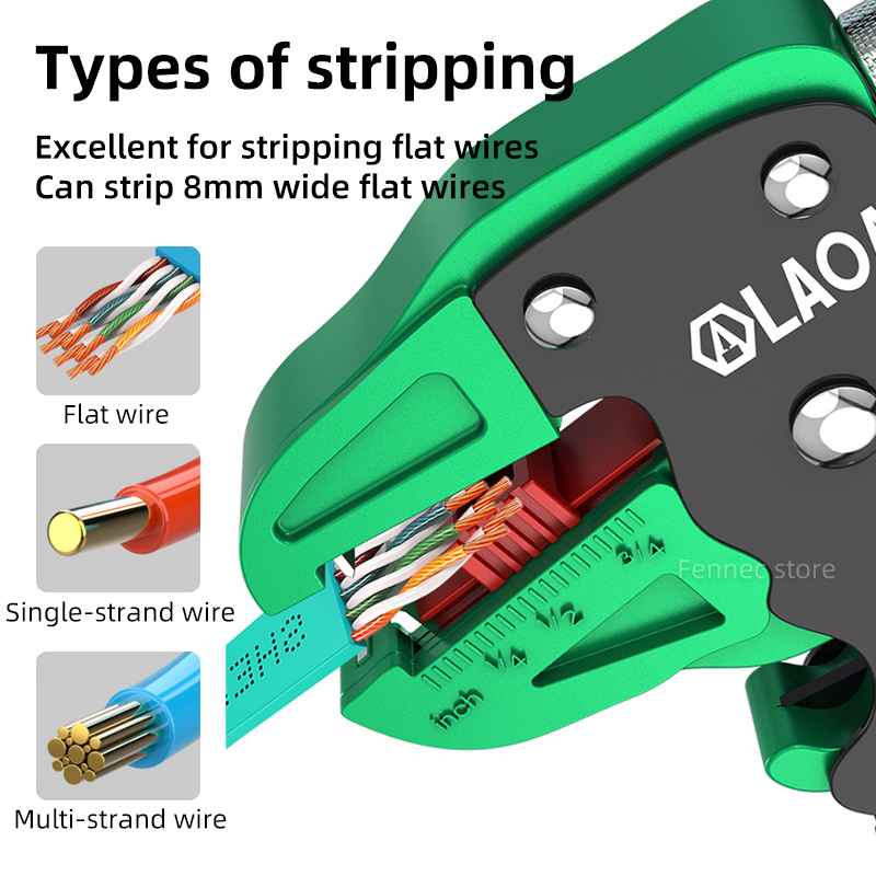 LAOA Wire Stripper Tools Cable - Power Strip Flat recension och pris