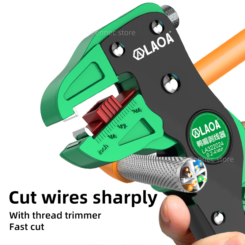 LAOA Wire Stripper Tools Cable - Power Strip Flat recension och pris