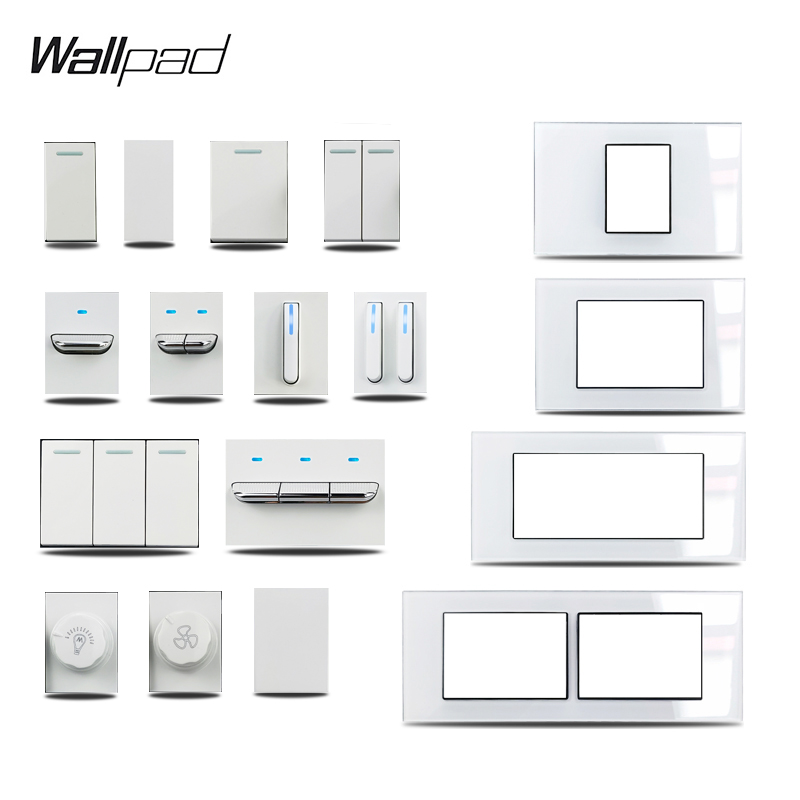 US Italy Type DIY White Glass  - Power Strip Flat recension och pris