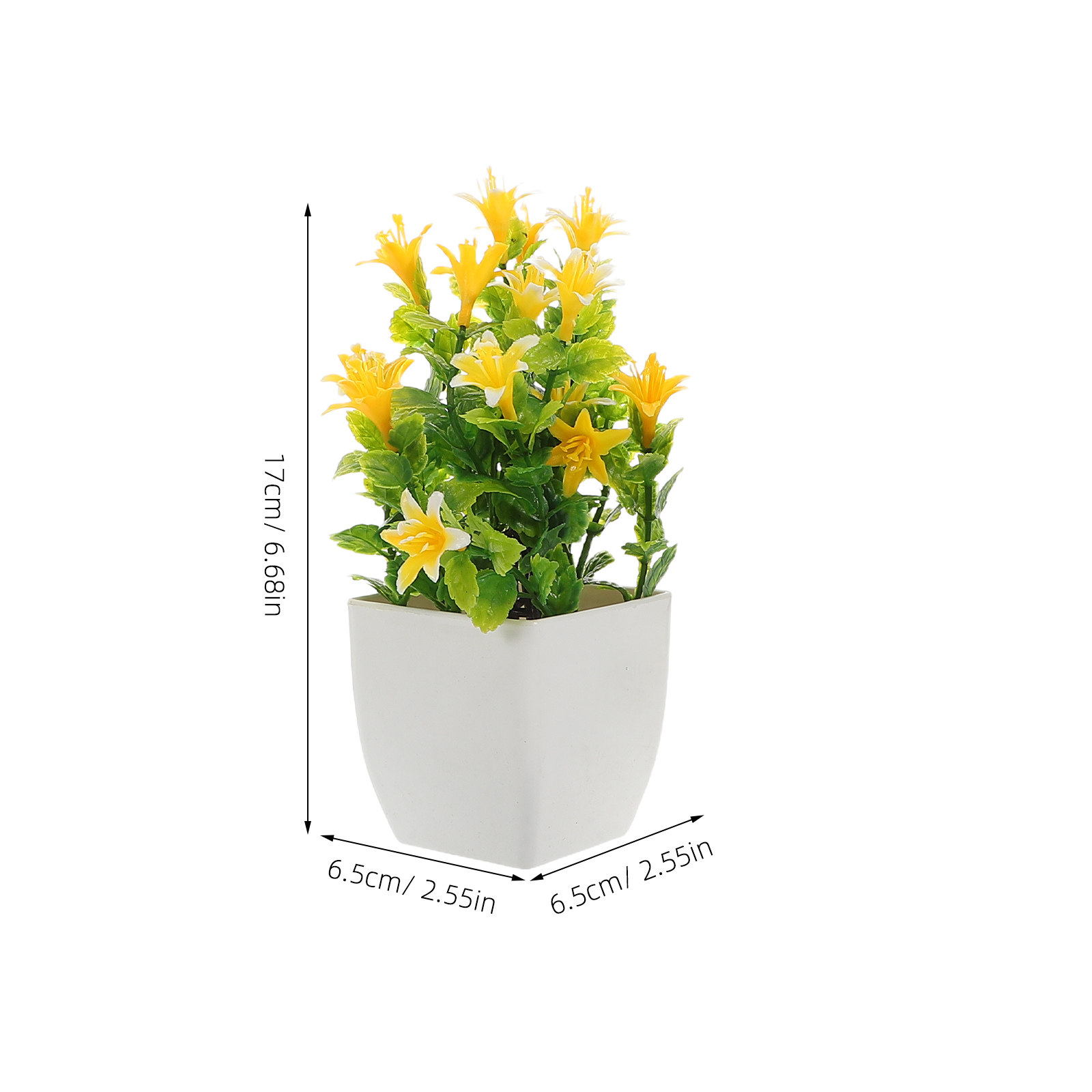 6Pcs Lifelike Fake Potted Plan - Plant Pot Small Desk recension och pris