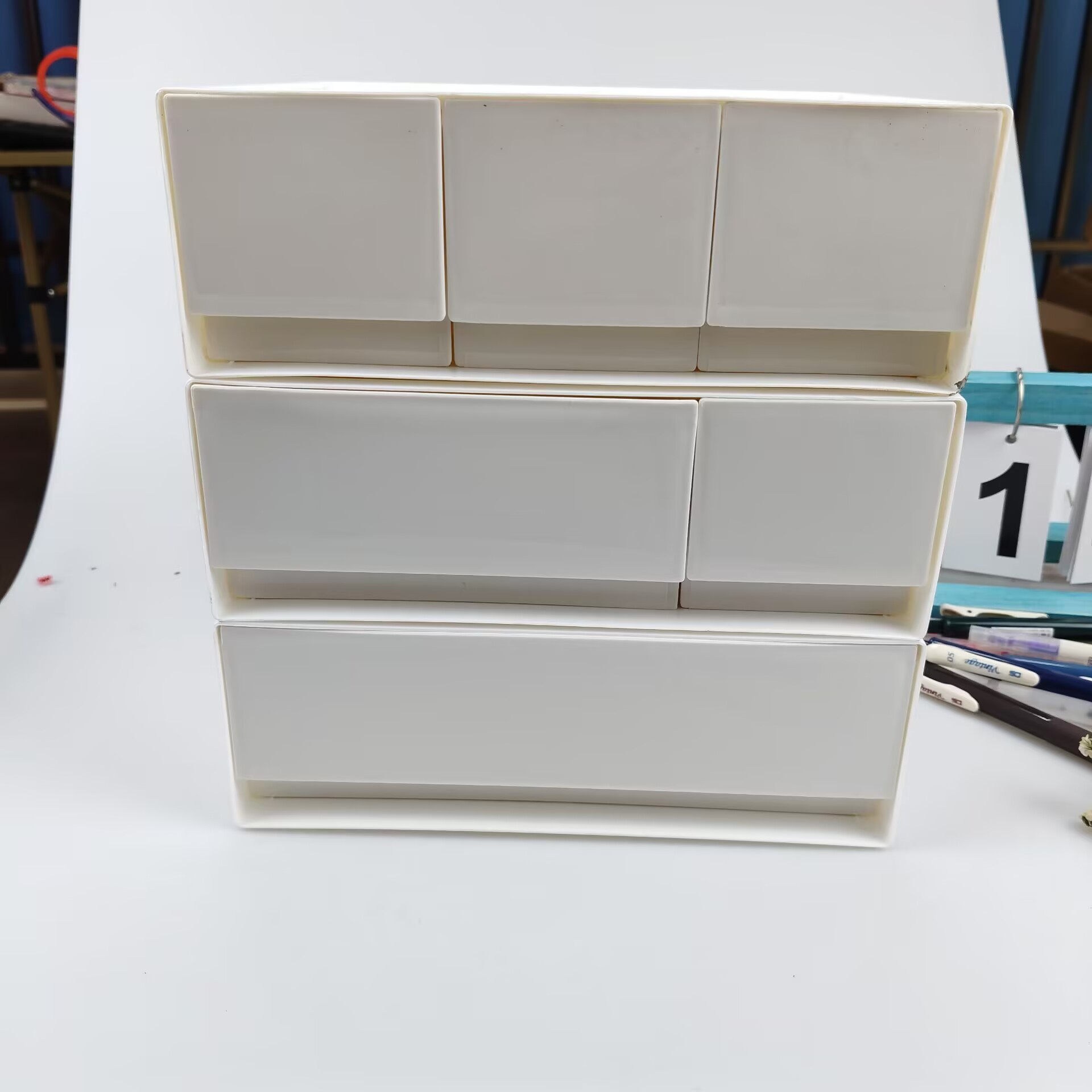 Desktop Storage Box, Drawer, C - Desk Setup Shelves recension och pris