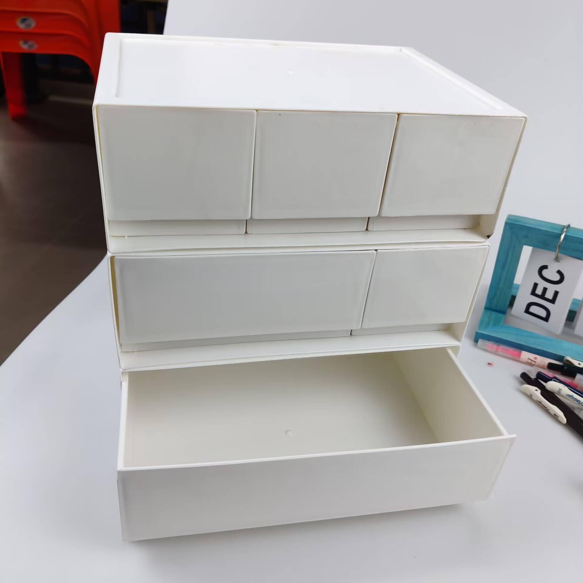 Desktop Storage Box, Drawer, C - Desk Setup Shelves recension och pris
