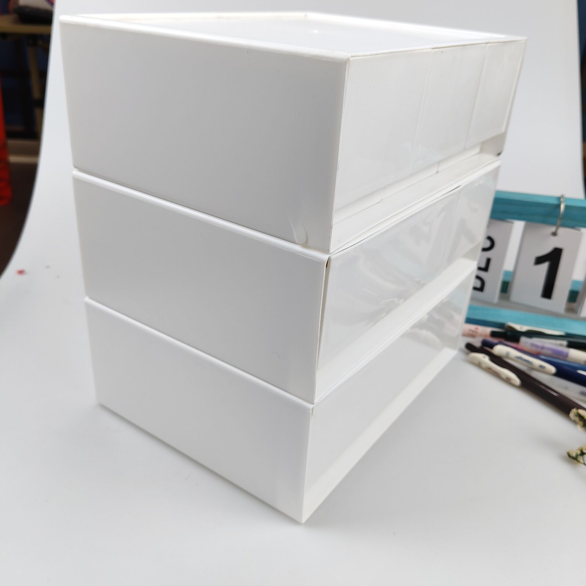 Desktop Storage Box, Drawer, C - Desk Setup Shelves recension och pris