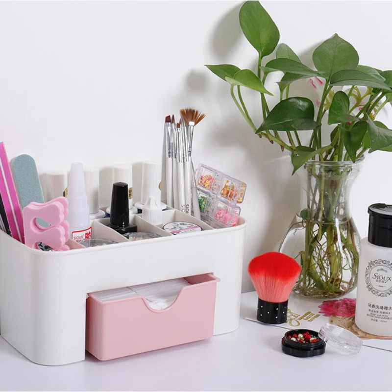Nail Art Organizer Desktop Dra - Desk Setup Shelves recension och pris