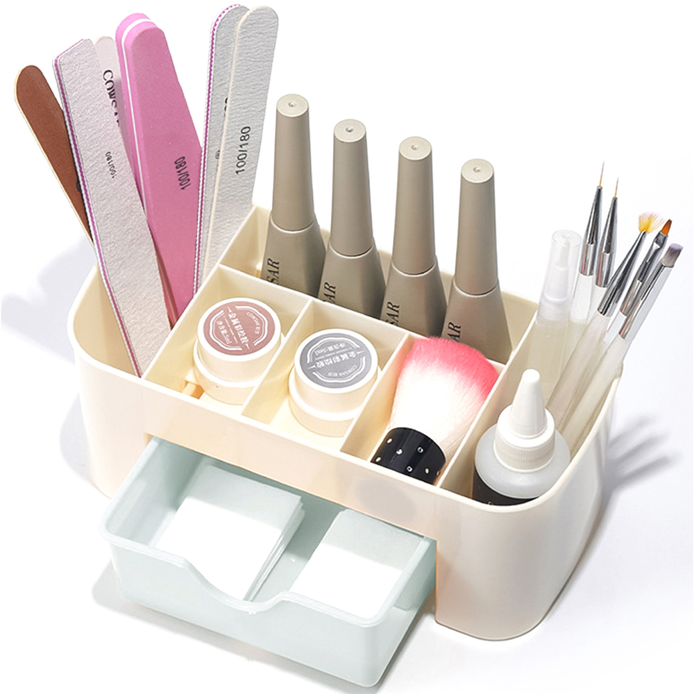 Nail Art Organizer Desktop Dra - Desk Setup Shelves recension och pris