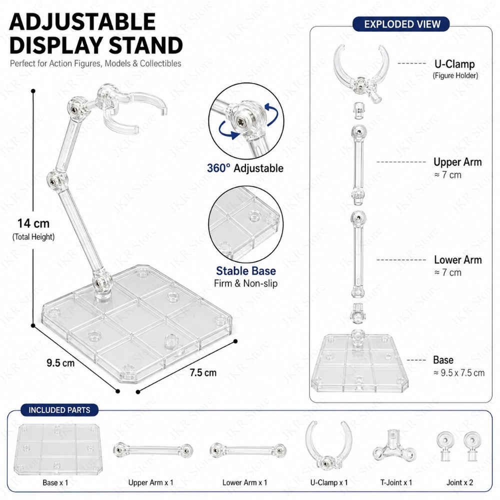 1/3/5/10Pcs Transparent Acryli - Desk Setup Shelves recension och pris