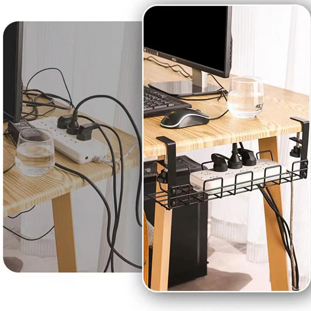 Cable Management Box Under Des - Desk Setup Shelves recension och pris