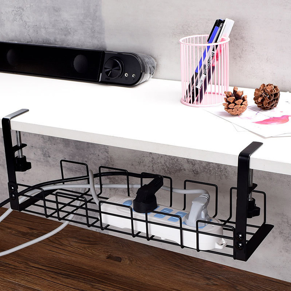 Cable Management Box Under Des - Desk Setup Shelves recension och pris